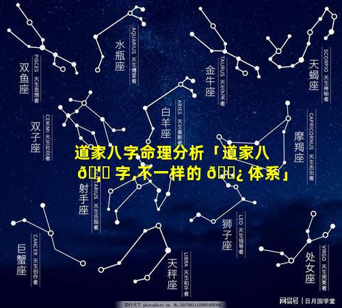 道家八字命理分析「道家八 🦄 字,不一样的 🌿 体系」